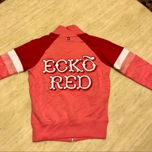 New Ecko Red Logo Printed Bomber Jacket Pink